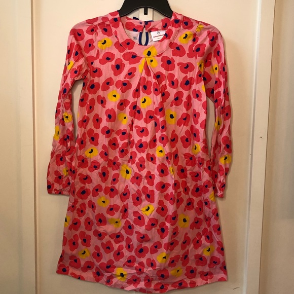 Hanna Andersson Other - Hanna Andersson Pink Floral Long Sleeve Dress 140